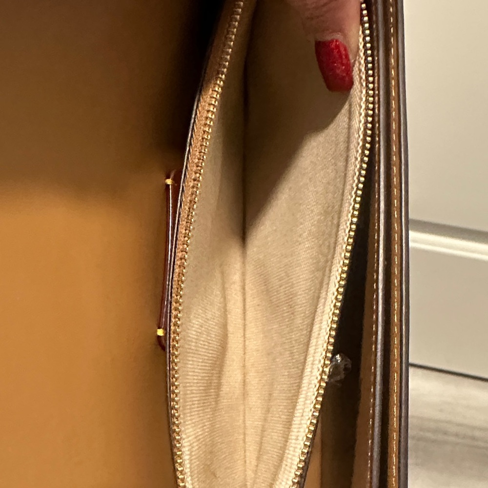 Coach Brown Leather Crossbody with Gold Hardware - Picture 10 of 15